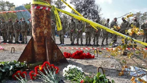 Ein Überlebender nach Absturz ukrainischer Militärmaschine