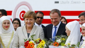 Die Kanzlerin im Flüchtlingslager