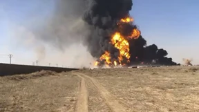 Hunderte Tanklaster in Flammeninferno zerstört