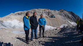 Söders Nachdenklichkeit auf der Zugspitze