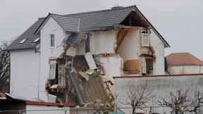 Haus in Brandenburg teilweise eingestürzt