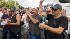 Fernfahrer an der A5 beenden Protest