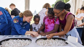 Große Feier im „Nasa Space Center“