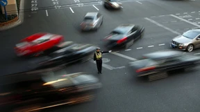 Alle zehn Meter ein Polizist