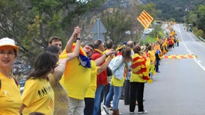 Separatisten blockieren  Grenzübergang zu Frankreich