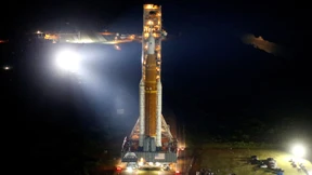 Nasa-Rakete Artemis 1 wird für Mondflug vorbereitet