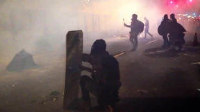 Portlands Bürgermeister von Tränengas getroffen