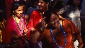 Samjhu wartet in der Küche