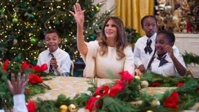 Melania Trump als Weihnachtsengel