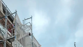 Holzbalken im Fachwerk werden ersetzt