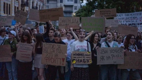 Massenprotest gegen neues Gesetz in Kiew