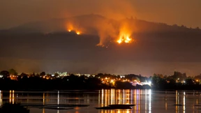 Die Rauchwolken reichen bis Santiago