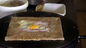 Pfannkuchen mit Schweinelende