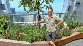 Gärtner über den Wolken