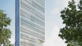 „Leuchtturm“ als Messeeingang