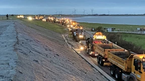 Autobahnblockaden für die Diesel-Subventionen