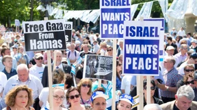 Pro-Israel-Demonstration mit 500 Teilnehmern