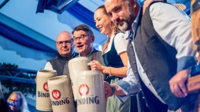 „O’zapft is“ noch vor dem Münchner Original