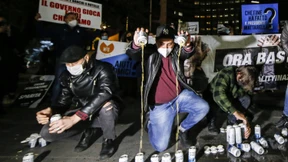 Proteste gegen Corona-Maßnahmen in Rom