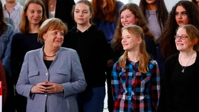 Merkel empfängt Schülerinnen zum "Girls' Day"