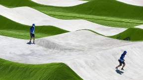 Heftige Kollision mitten auf der BMX-Strecke