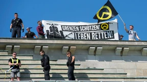 Spartanischer Aktivismus auf dem Brandenburger Tor