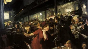 Pulsierende Demokratie: „Wahlnacht“ von John French Sloan (1907)