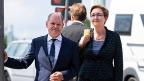 Erster gemeinsamer Auftritt von Olaf Scholz und Klara Geywitz