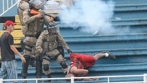 Schwere Ausschreitungen am letzten Spieltag