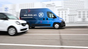 Ein autonomer Lieferwagen vom Bodensee