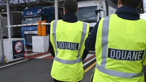 Zollkontrollen am Eurotunnel in Calais