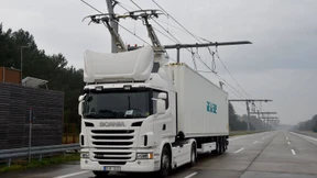 Strom-Lkw mit Oberleitung vor Praxistest in Deutschland 