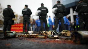 Belgische Ford-Arbeiter randalieren in Köln