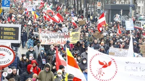 Proteste gegen Corona-Auflagen in Wien