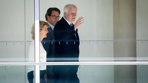 Schweißperlen auf der Stirn