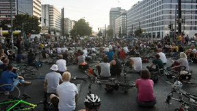 Eine Stadt dreht am Rad