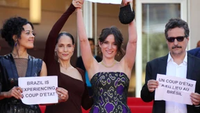 Protest auf dem roten Teppich