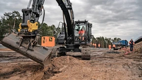 Belastende Schwertransporter