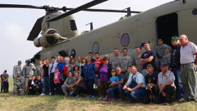 Amerikanische Hubschrauber verirrt