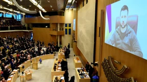 Blau und Gelb wie Freiheit