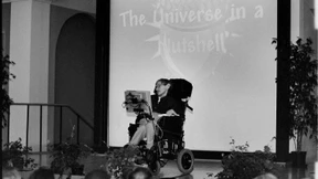 Stephen Hawking zu Gast in Potsdam 1999