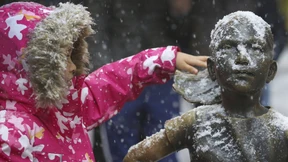 Wintereinbruch in New York