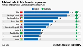 Qatar importiert besonders viel aus...