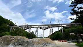 Dritthöchste Eisenbahnbrücke in Deutschland fertig