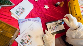 Der Nikolaus bekommt auch Urlaubspost