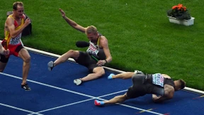 Sprinter stürzen, Sprinterinnen holen Bronze