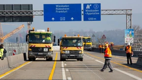 Schiersteiner Brücke für Autos wieder freigegeben