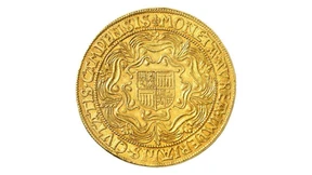 Goldenes Relikt einer Münzhändler-Dynastie