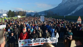 Mautgegner blockieren die Inntal-Autobahn
