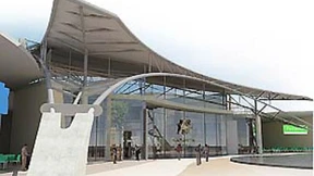 Luxuriöse Einkaufstempel und leere Büros